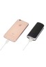 Plus One 2600mAh Portable Powerbank Black with Built in Light